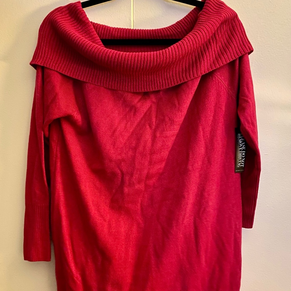 Hot Link Ribbed Sweater Dress - New